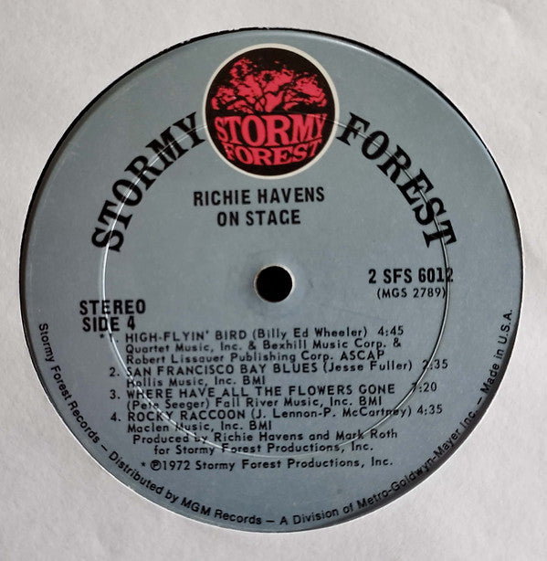 Havens, Richie - On Stage (VG+) (Vinyl LP)