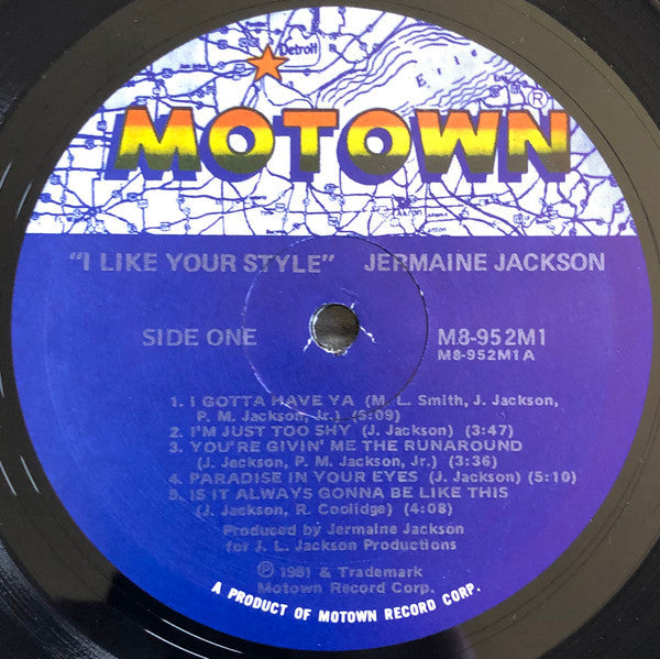 Jackson, Jermaine - I Like Your Style (Vinyl, VG+) (Vinyl LP)
