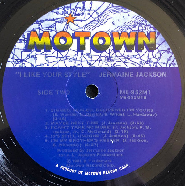 Jackson, Jermaine - I Like Your Style (Vinyl, VG+) (Vinyl LP)