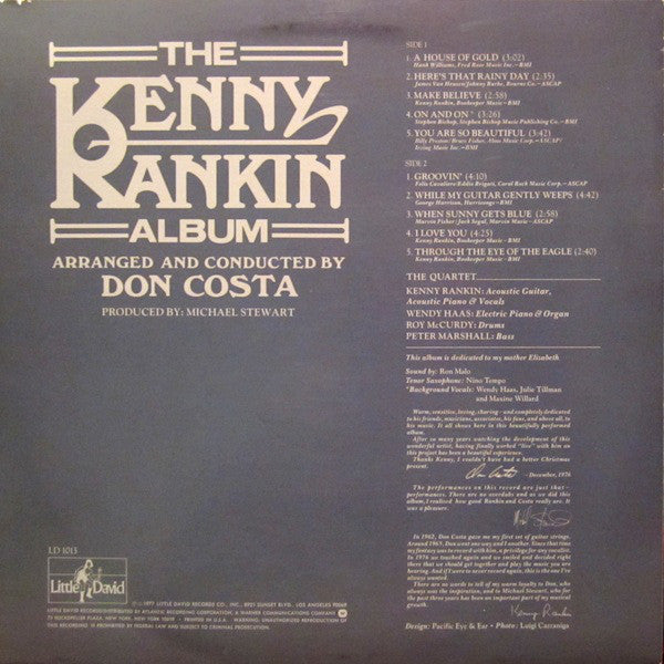 Rankin, Kenny - The Kenny Rankin Album (VG+) (Vinyl LP)
