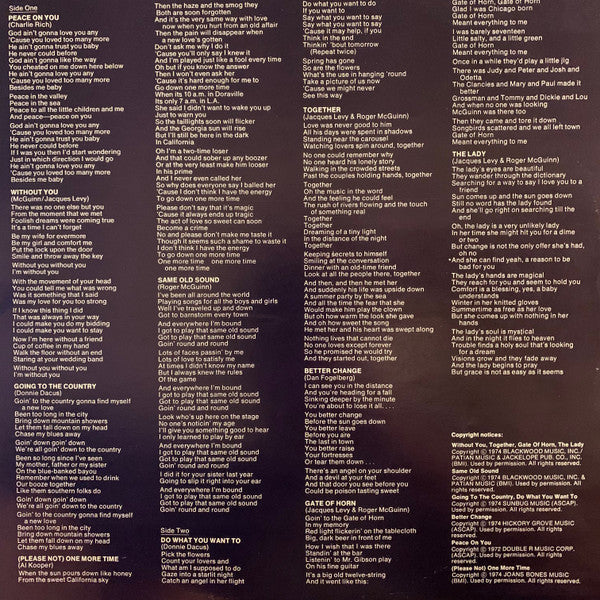 McGuinn, Roger - Peace On You (VG) (Vinyl LP)