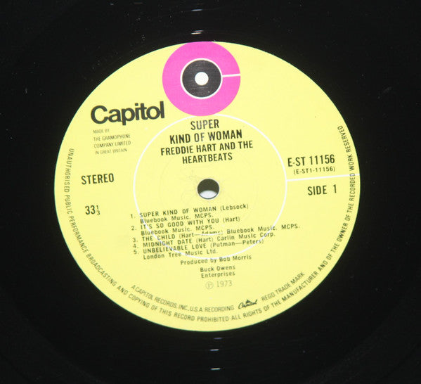 Hart, Freddie And The Heartbeats - Super Kind Of Woman (VG+) (Vinyl LP)