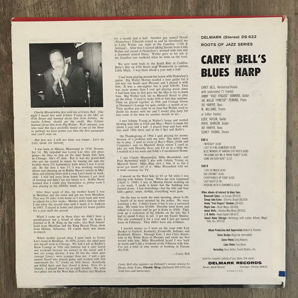 Bell, Carey - Carey Bell's Blues Harp (Vinyl, VG+) (Vinyl LP)