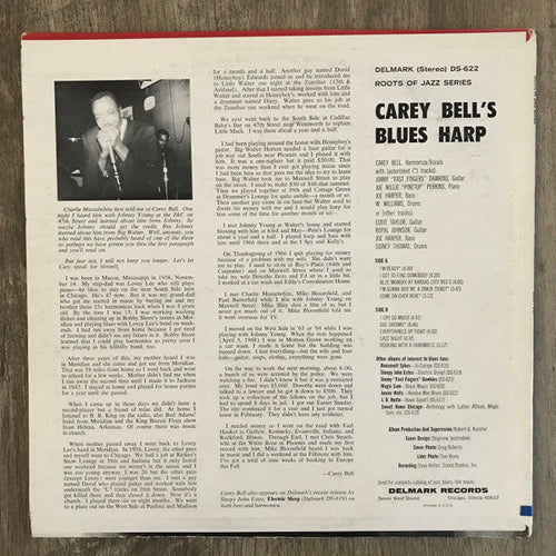 Bell, Carey - Carey Bell's Blues Harp (Vinyl, VG+) (Vinyl LP)