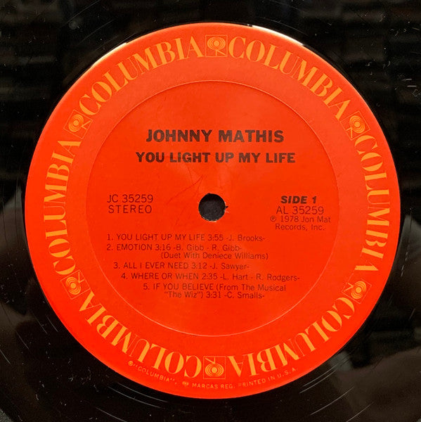 Mathis, Johnny - You Light Up My Life (VG) (Vinyl LP)