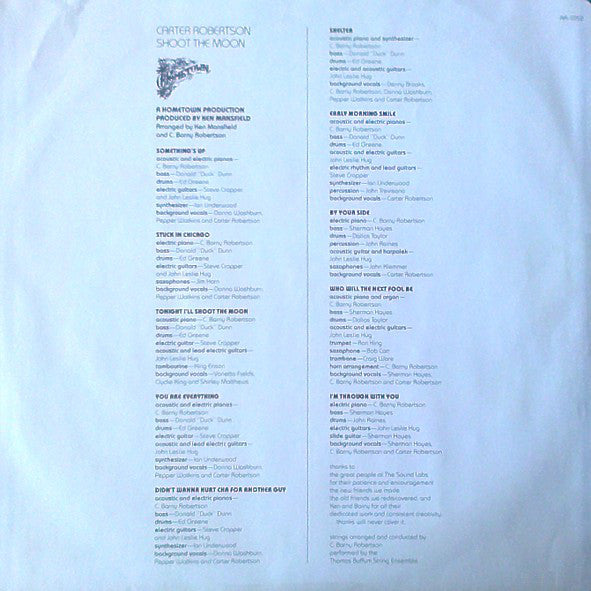 Robertson, Carter - Shoot The Moon (M) (Vinyl LP)