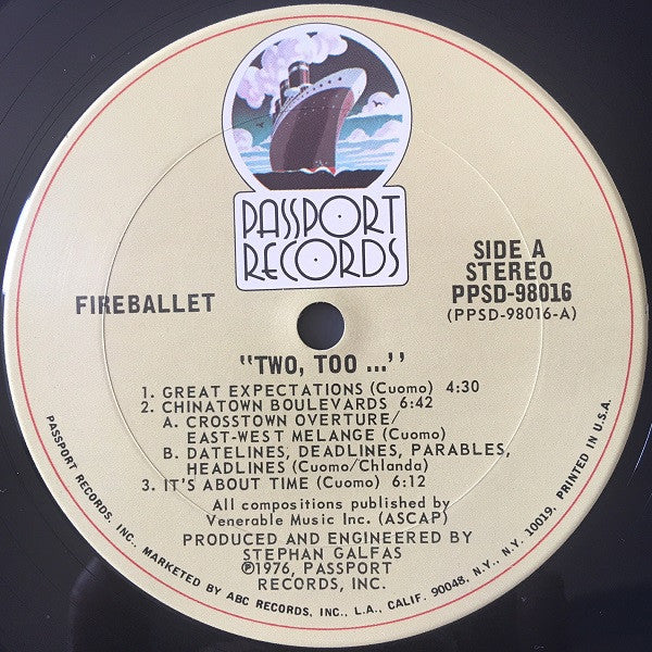 Fireballet - Two, Too... (NM or M-) (Vinyl LP)