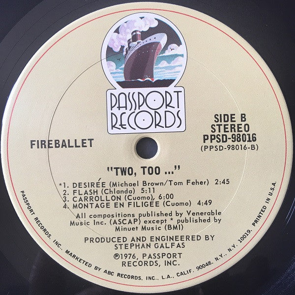 Fireballet - Two, Too... (NM or M-) (Vinyl LP)