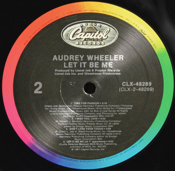 Wheeler, Audrey - Let It Be Me (VG+) (Vinyl LP)