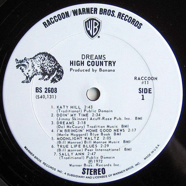 High Country - Dreams (VG+) (Vinyl LP)