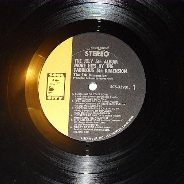5th Dimension - The July 5th Album - More Hits By The Fabulous 5th Dimension (Vinyl, VG) (Vinyl LP)