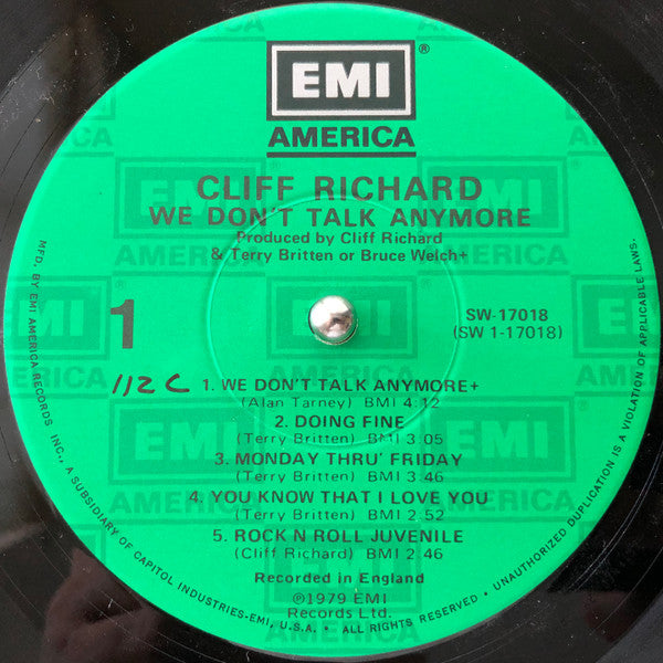 Richard, Cliff - We Don't Talk Anymore (VG) (Vinyl LP)