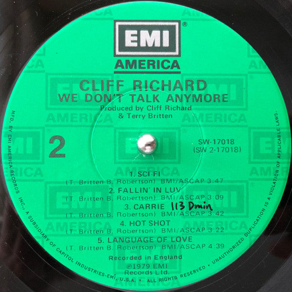 Richard, Cliff - We Don't Talk Anymore (VG) (Vinyl LP)
