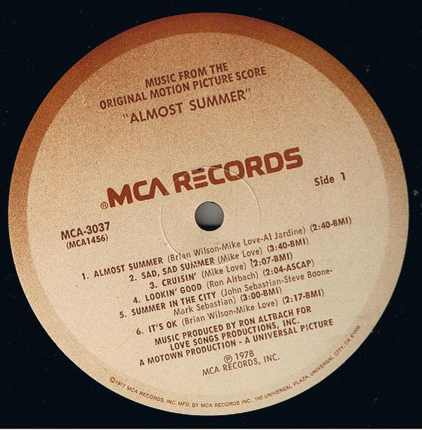 Almost Summer - Music From The Original Motion Picture Score - Celebration (VG) (Vinyl LP)