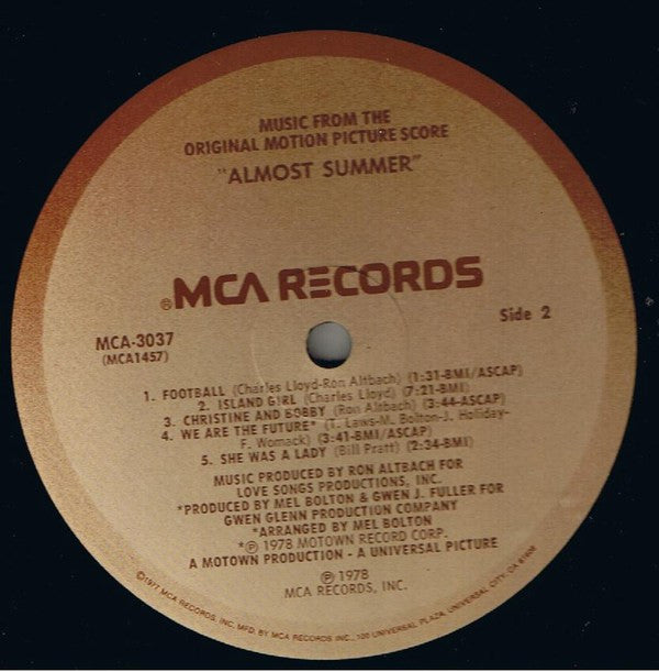 Almost Summer - Music From The Original Motion Picture Score - Celebration (VG) (Vinyl LP)
