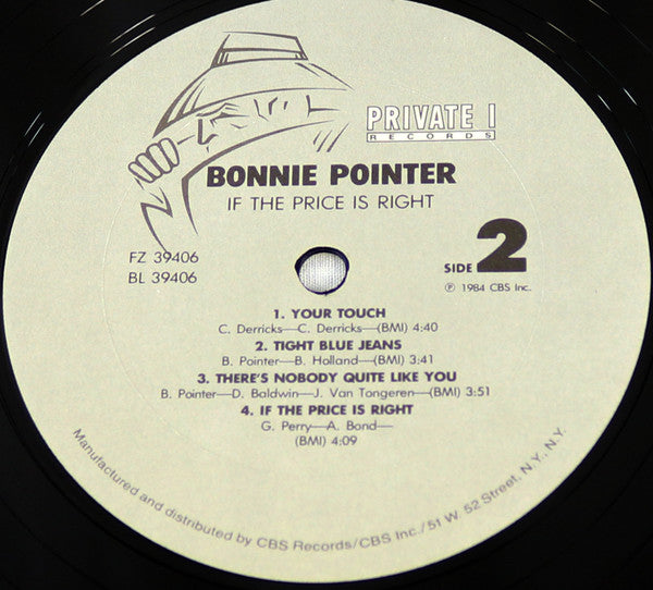 Pointer, Bonnie - If The Price Is Right (VG+) (Vinyl LP)