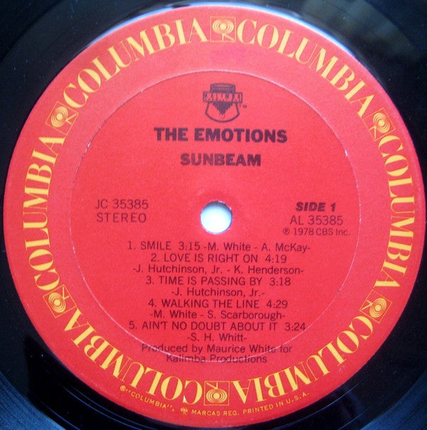 Emotions - Sunbeam (VG+) (Vinyl LP)