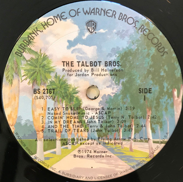 Talbot Bros. - The Talbot Bros. (VG) (Vinyl LP)