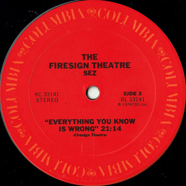 Firesign Theatre - Everything You Know Is Wrong (Vinyl, VG) (Vinyl LP)