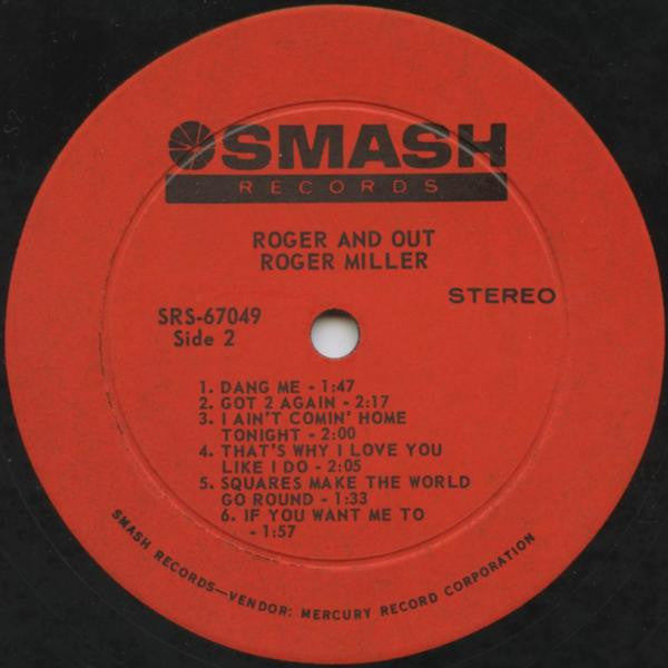 Miller, Roger - Dang Me (Vinyl, VG) (Vinyl LP)