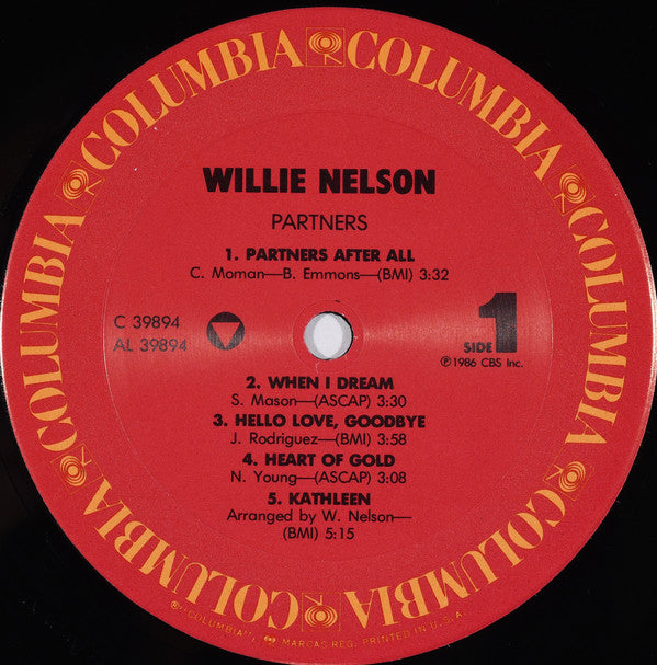 Nelson, Willie - Partners (Vinyl, VG+) (Vinyl LP)