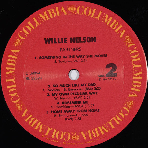 Nelson, Willie - Partners (Vinyl, VG+) (Vinyl LP)