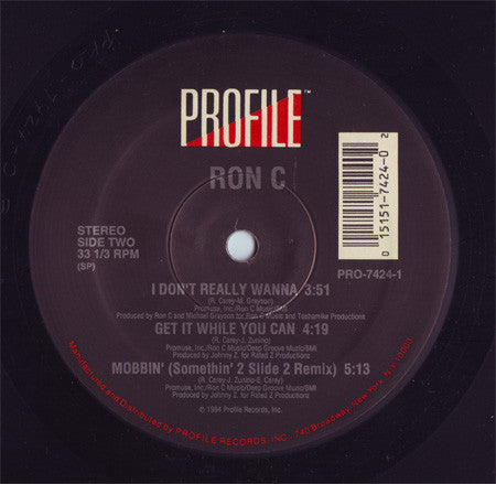 Ron C - Mobbin' (VG+) (Vinyl LP)