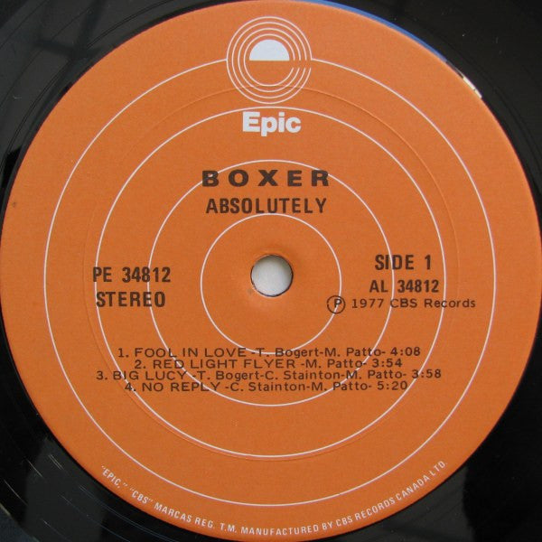 Boxer  - Absolutely (VG+) (Vinyl LP)