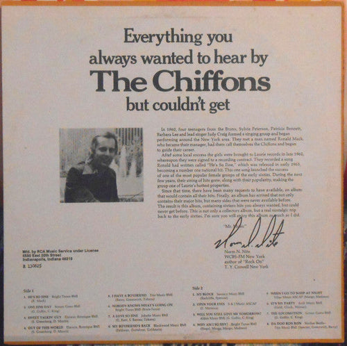 Chiffons - Everything You Always Wanted To Hear By The Chiffons But Couldn't Get (VG+) (Vinyl LP)