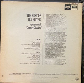 Ritter, Tex - The Best Of Tex Ritter (VG) (Vinyl LP)