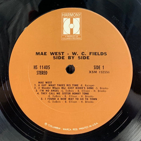 West, Mae & W.C. Fields - Side By Side (VG) (Vinyl LP)