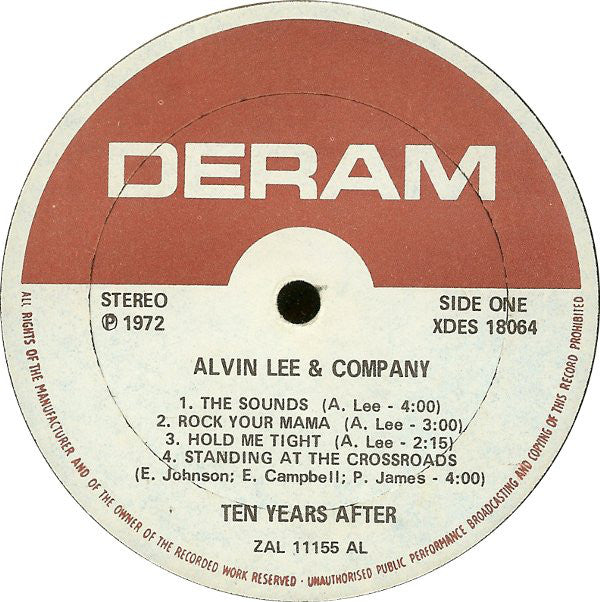 Ten Years After - Alvin Lee & Company (VG+) (Vinyl LP)
