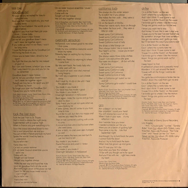 Gates, David - Goodbye Girl (Vinyl, VG+) (Vinyl LP)