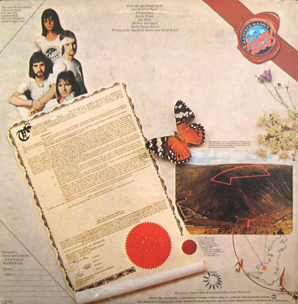 Mann's, Manfred Earth Band - The Good Earth (NM or M-) (Vinyl LP)