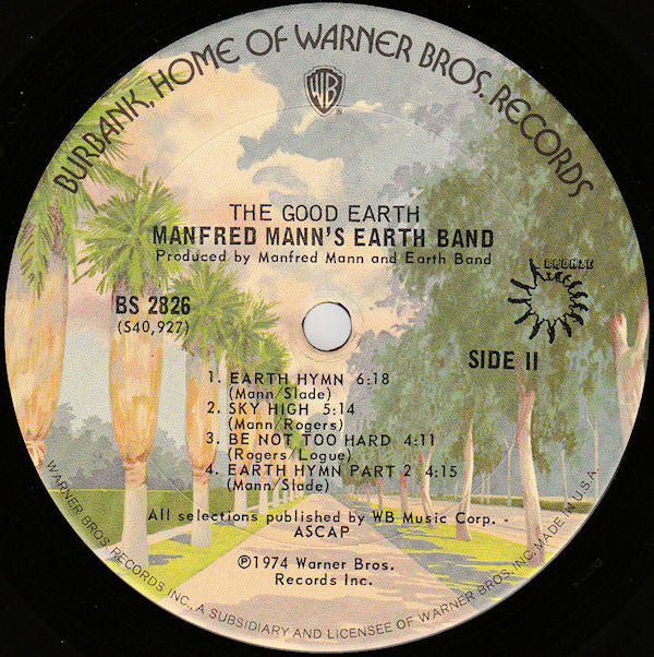 Mann's, Manfred Earth Band - The Good Earth (NM or M-) (Vinyl LP)