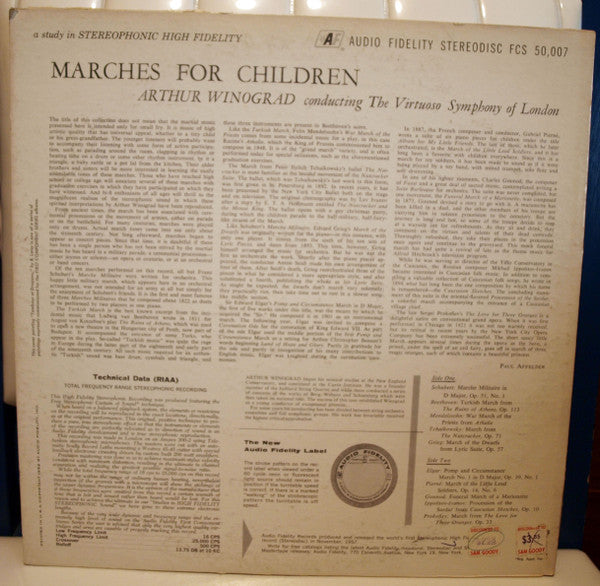 Winograd, Arthur Conducting The Virtuoso Symphony Of London - Marches For Children (VG) (Vinyl LP)