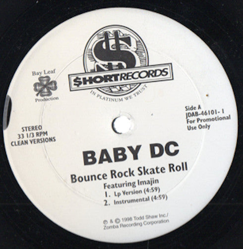 Baby DC Featuring Imajin - Bounce, Rock, Skate, Roll (VG+) (Vinyl LP)