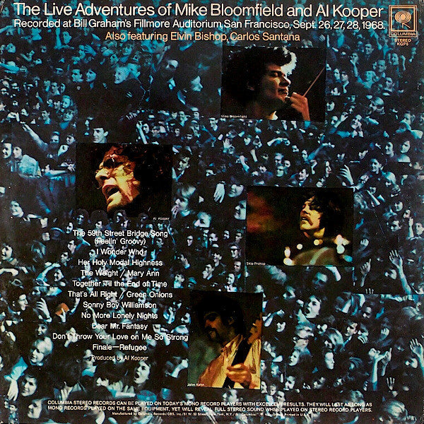 Bloomfield, Mike And Al Kooper - The Live Adventures Of Mike Bloomfield And Al Kooper (Vinyl, VG) (Vinyl LP)