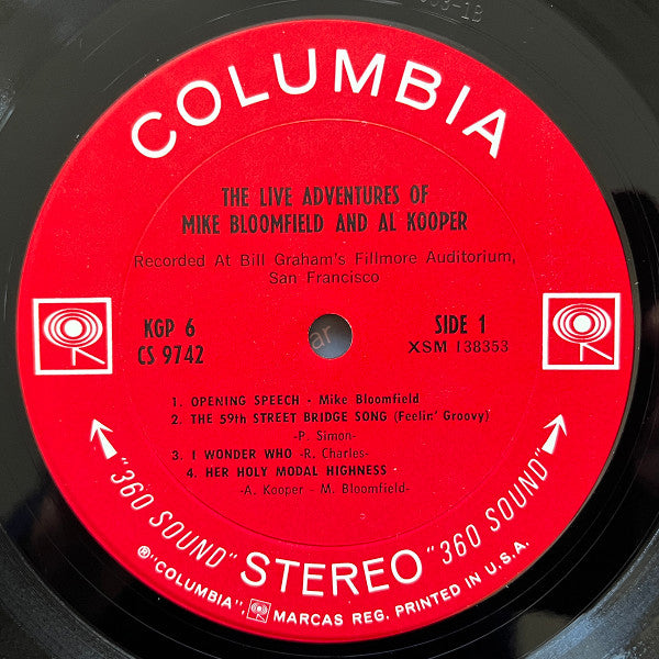 Bloomfield, Mike And Al Kooper - The Live Adventures Of Mike Bloomfield And Al Kooper (Vinyl, VG) (Vinyl LP)