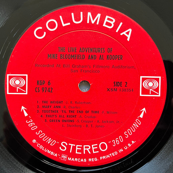 Bloomfield, Mike And Al Kooper - The Live Adventures Of Mike Bloomfield And Al Kooper (Vinyl, VG) (Vinyl LP)