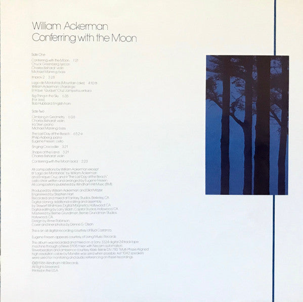 William Ackerman - Conferring With The Moon (NM or M-) (Vinyl LP)
