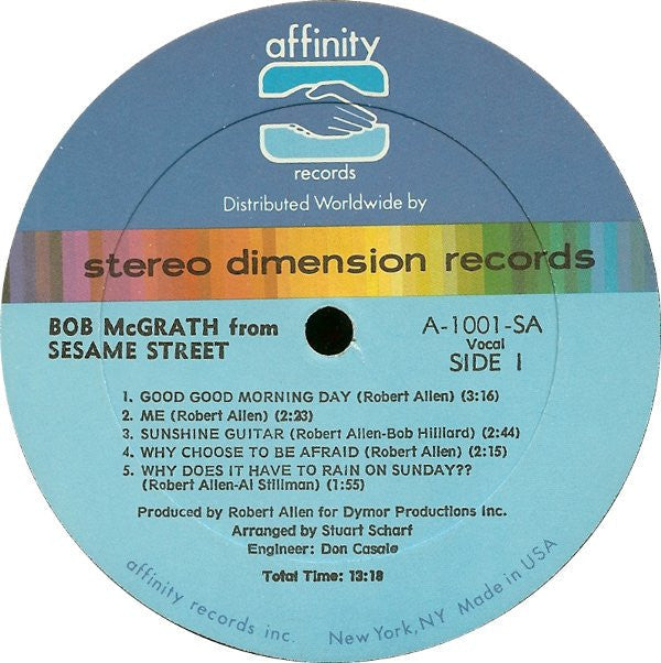 McGrath, Bob - Bob McGrath From Sesame Street (VG+) (Vinyl LP)