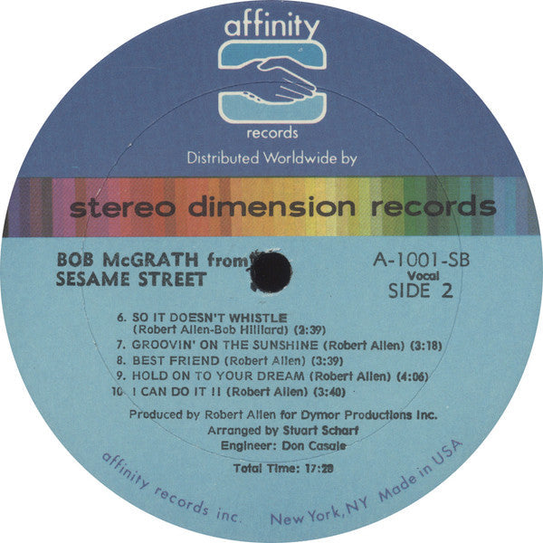 McGrath, Bob - Bob McGrath From Sesame Street (VG+) (Vinyl LP)
