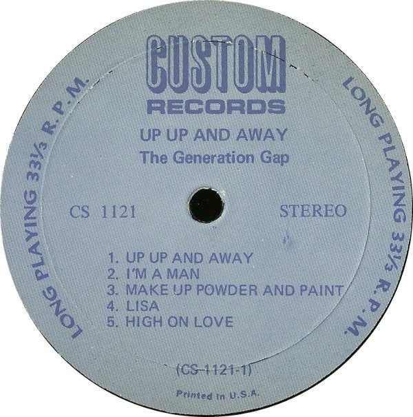 The Generation Gap - Up Up And Away (M) (Vinyl LP)