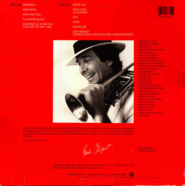 Alpert, Herb - Fandango (VG+) (Vinyl LP)