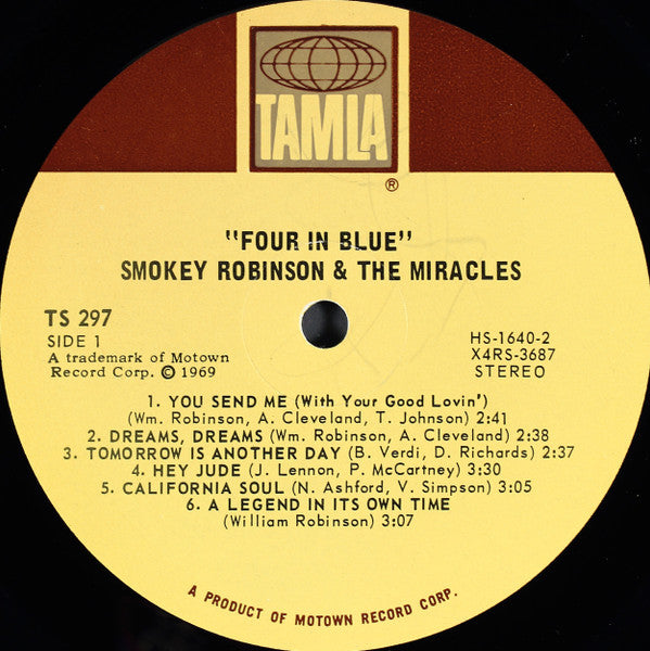 Robinson, Smokey And The Miracles - Four In Blue (Vinyl, VG+) (Vinyl LP)