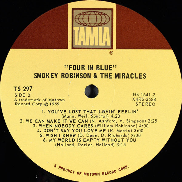 Robinson, Smokey And The Miracles - Four In Blue (Vinyl, VG+) (Vinyl LP)