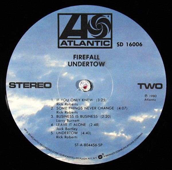 Firefall - Undertow (Vinyl, VG+) (Vinyl LP)