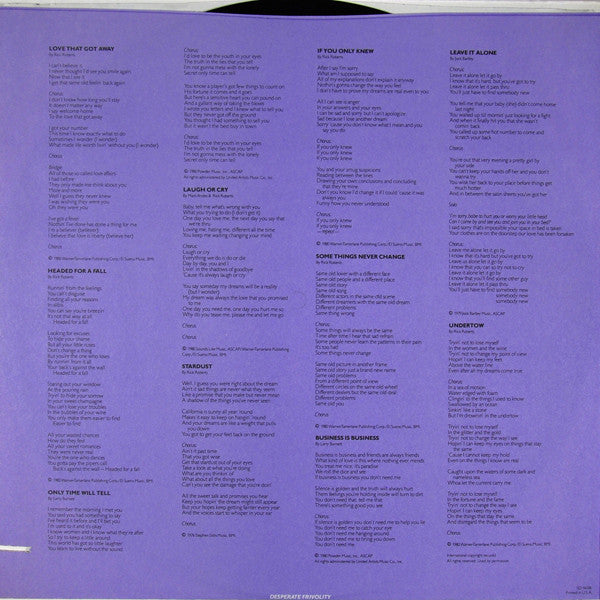 Firefall - Undertow (Vinyl, VG+) (Vinyl LP)