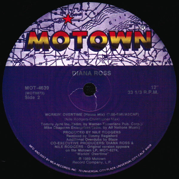 Ross, Diana - Workin' Overtime (VG) (Vinyl LP)